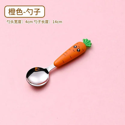 Cartoon Baby Fork & Spoon Set - 1/3PCS Kid Tableware