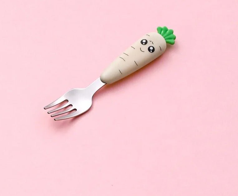 Cartoon Baby Fork & Spoon Set - 1/3PCS Kid Tableware
