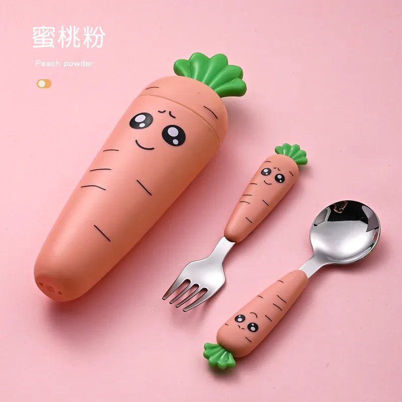 Cartoon Baby Fork & Spoon Set - 1/3PCS Kid Tableware