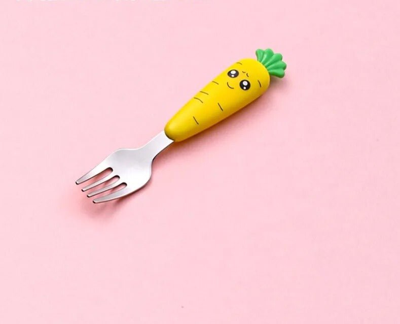 Cartoon Baby Fork & Spoon Set - 1/3PCS Kid Tableware