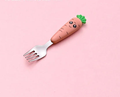 Cartoon Baby Fork & Spoon Set - 1/3PCS Kid Tableware