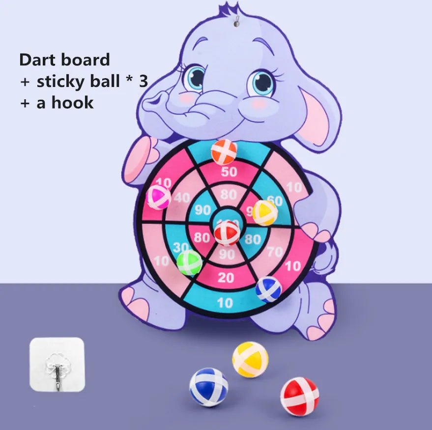 Cartoon Animal Sticky Ball Dart Board - Family Fun Toy