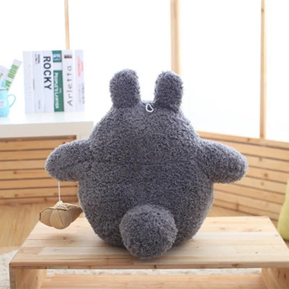 Huggable Grey Forest Spirit Plush: Soft, Cute Cartoon Pillow Toy