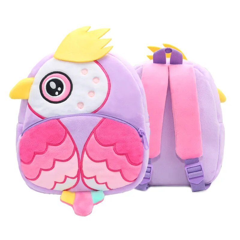 Cute Cartoon Animals- Kids' Backpacks: Schoolbag for Boys and Girls