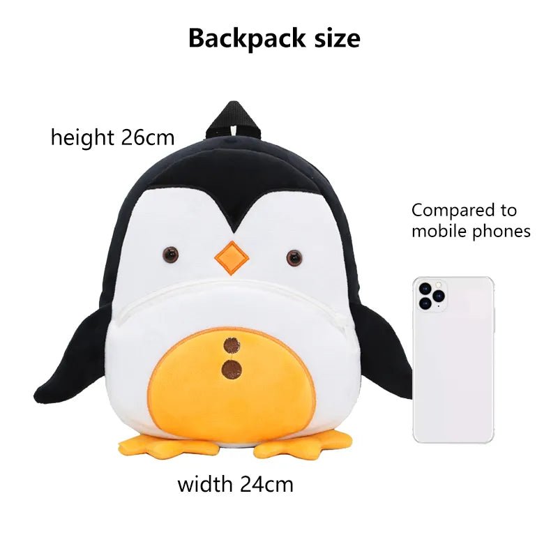 Cute Cartoon Animals- Kids' Backpacks: Schoolbag for Boys and Girls