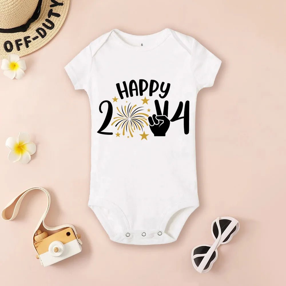 Hello 2024 Baby Bodysuit: Short Sleeve Romper Shower Gift