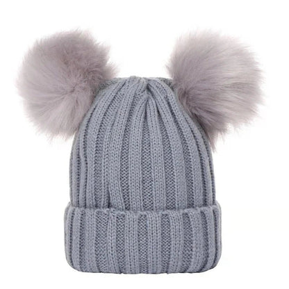 Bobble Hat with Pom Pom - Infant Bonnet, 0-3Y, Unisex