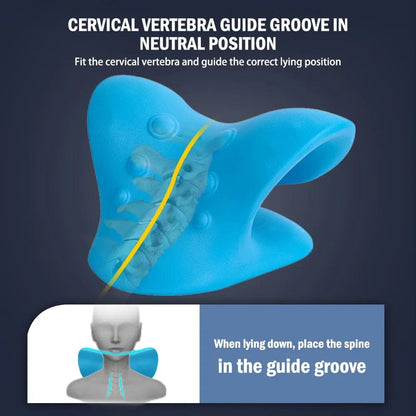 Neck & Shoulder Relaxer Stretcher - Cervical Traction Pillow