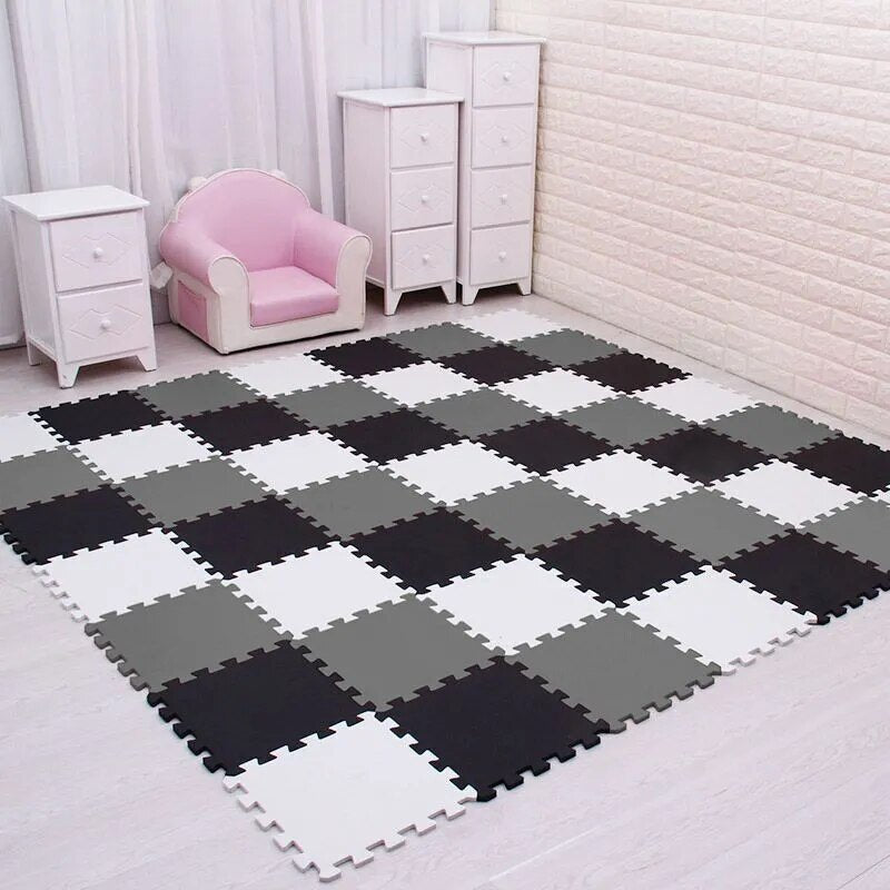 EVA Foam Baby Puzzle Play Mat - 29cm Interlocking Tiles for Kids