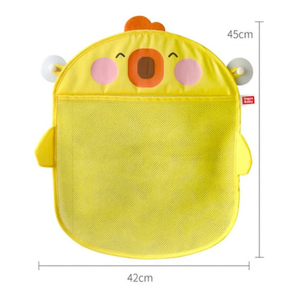 Duck & Frog Baby Shower Net Toy Storage, Suction Cup Organizer