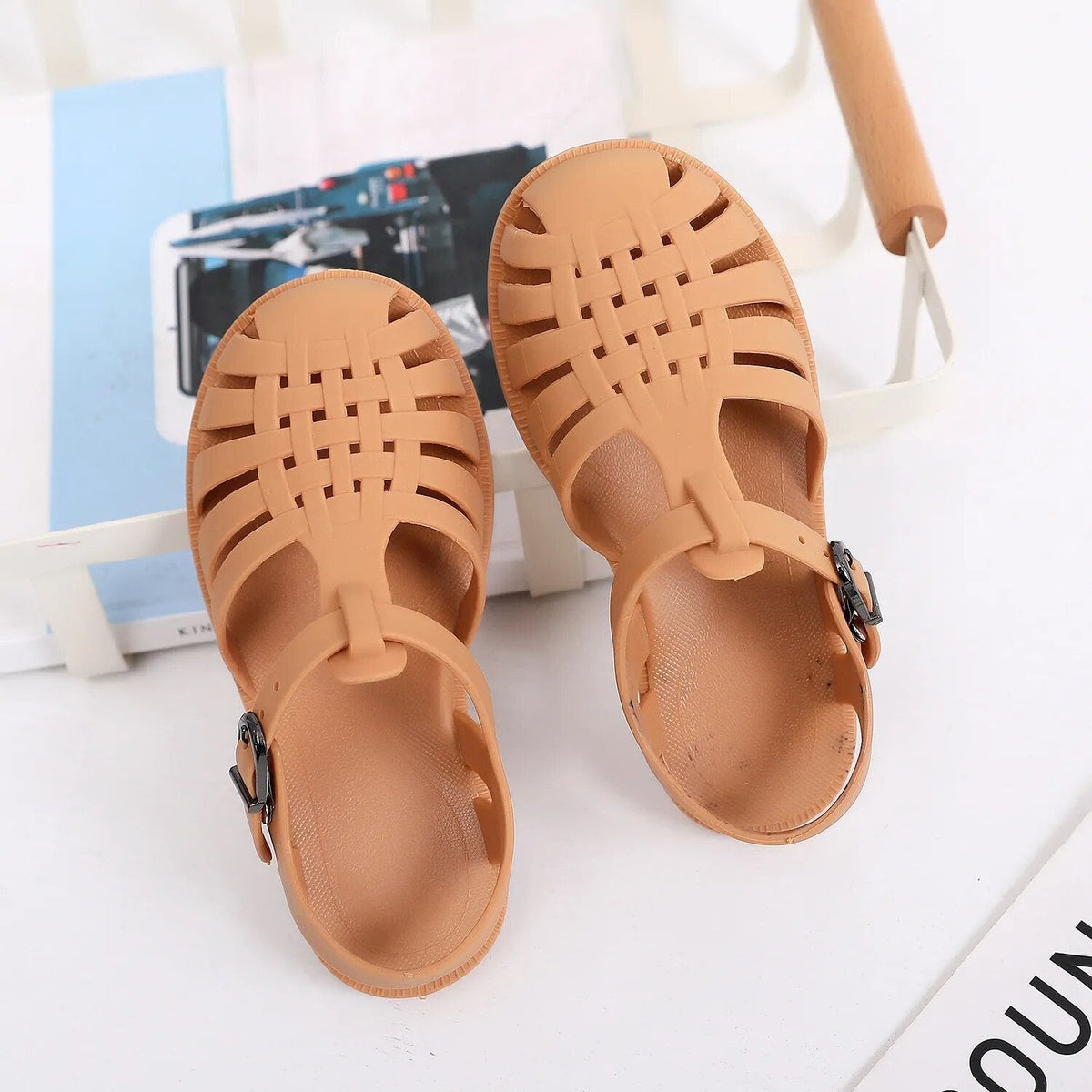 Child Beach Sandals - Summer Gladiator, Non-Slip Jelly Shoes