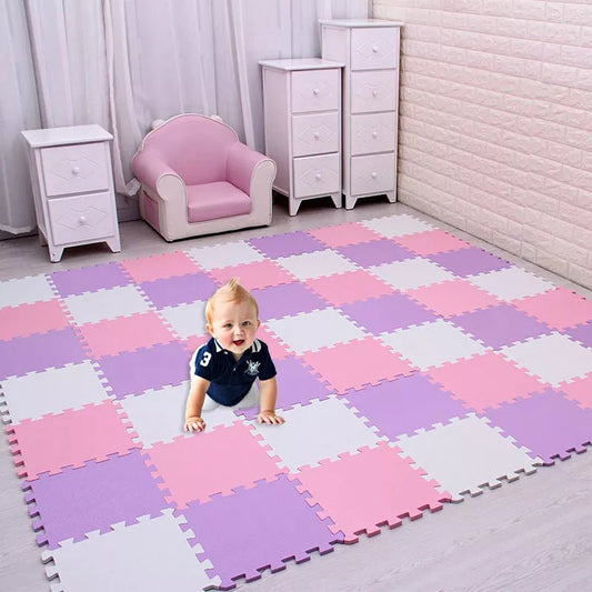 EVA Foam Baby Puzzle Play Mat - 29cm Interlocking Tiles for Kids