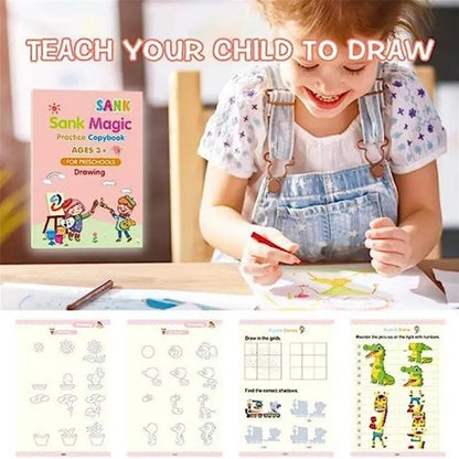 Kids' Reusable Handwriting Workbook: Educational Writing Practice Toy Gift