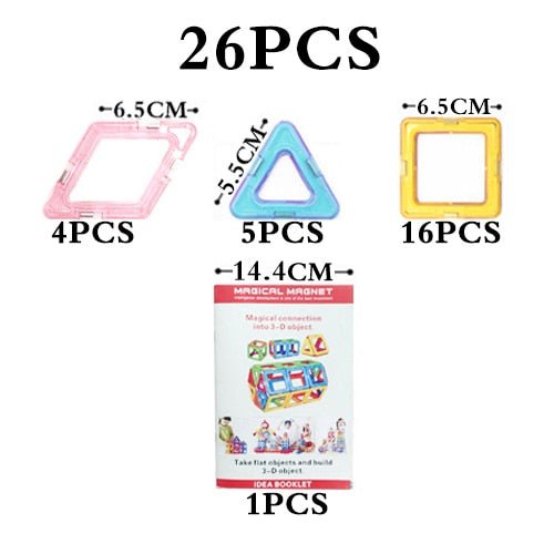 Magnetic Technic Plastic Building Blocks Assembly Toys For Children