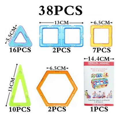 Magnetic Technic Plastic Building Blocks Assembly Toys For Children