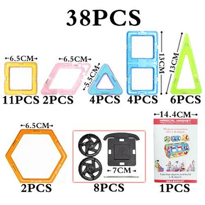 Magnetic Technic Plastic Building Blocks Assembly Toys For Children