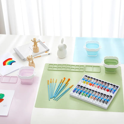 Kids' Silicone Drawing Pad with Suction Cup - Reusable Art Mat