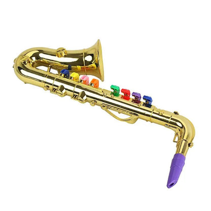 8-Tone Toy Saxophone & Trumpet for Kids - Musical Party Prop
