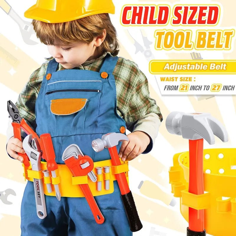 Kids Electric Toy Drill Tool Set: Pretend Construction Play