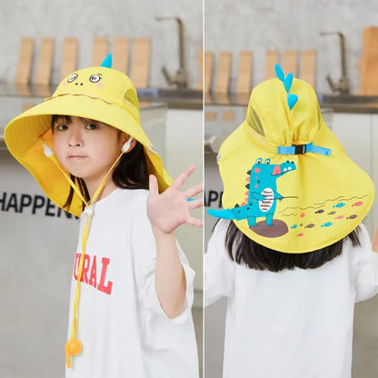Kids Summer Sun Hat with Neck & Ear Cover - UV Protection