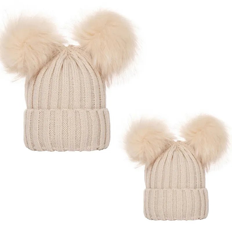 Bobble Hat with Pom Pom - Infant Bonnet, 0-3Y, Unisex