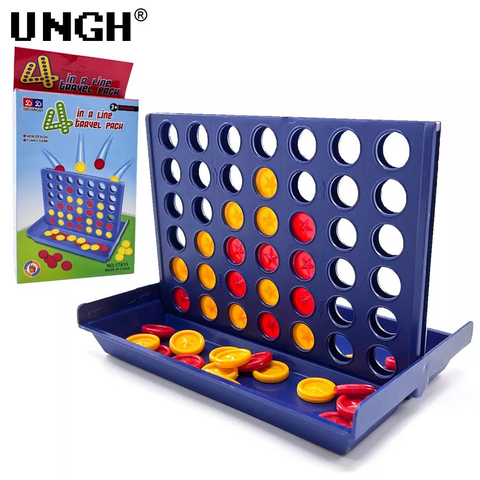 Classic Family Board Game: Four in a Row Bingo Chess