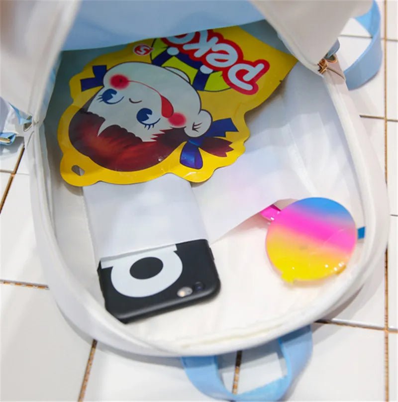 Clear Itabag with Bow-knot: Harajuku Backpack for Teens