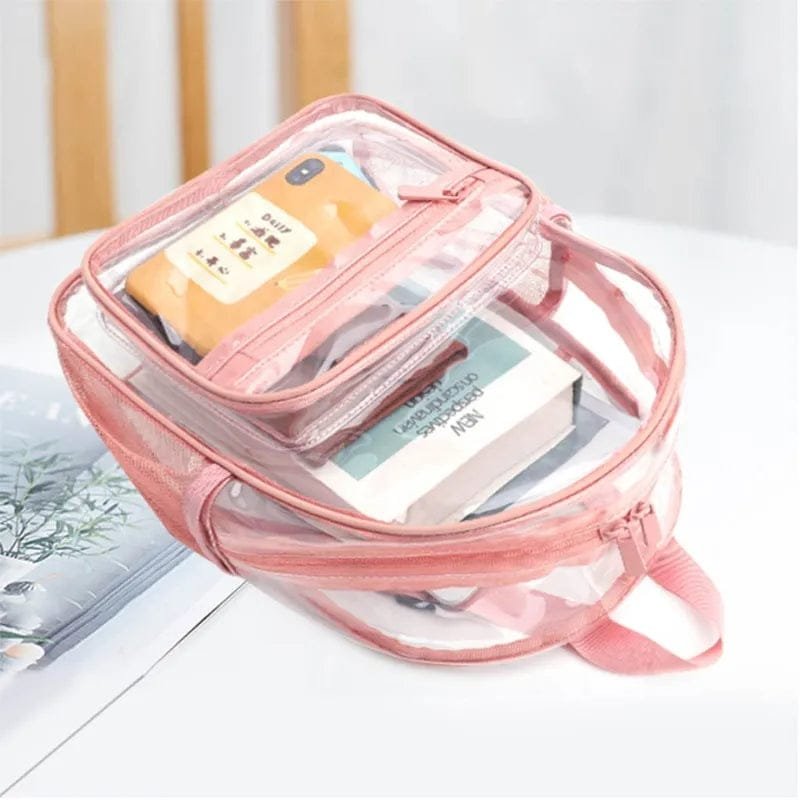 Women's Large Clear PVC Backpack: Waterproof & Fashionable