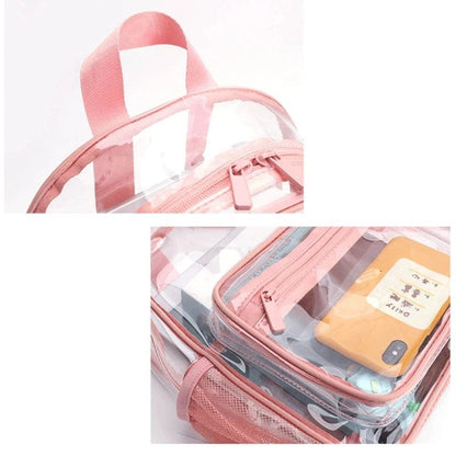 Women's Large Clear PVC Backpack: Waterproof & Fashionable
