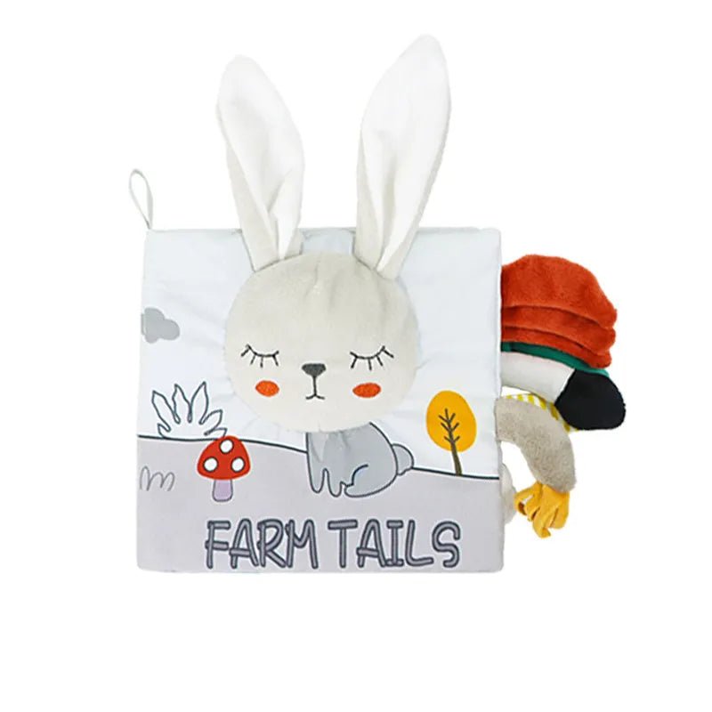 3D High Contrast Soft Cloth Baby Books - Sensory & Educational Toy, 0-12M