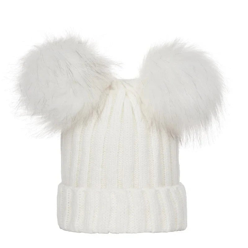 Bobble Hat with Pom Pom - Infant Bonnet, 0-3Y, Unisex
