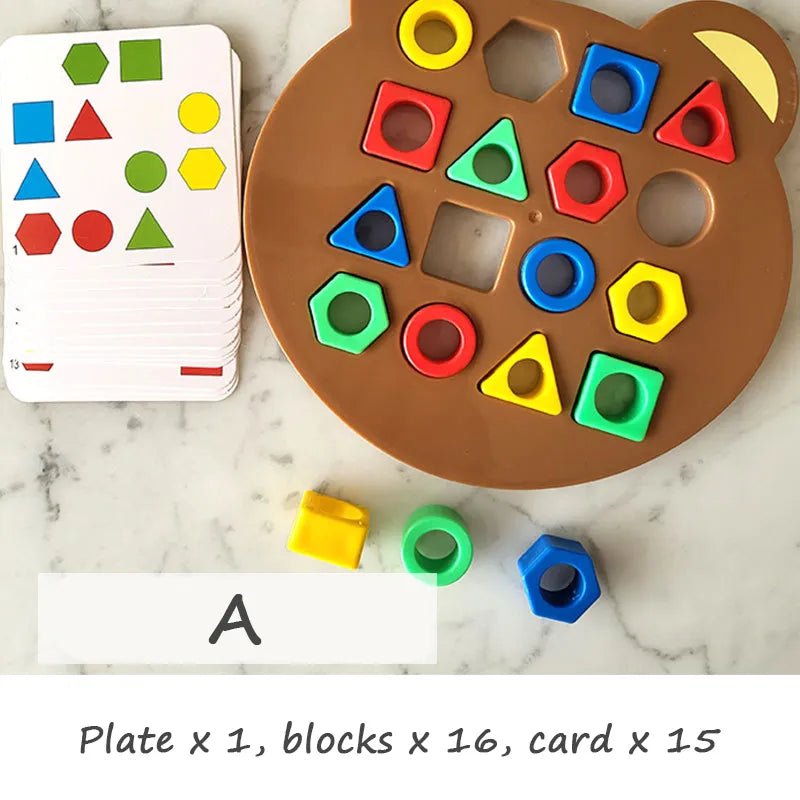 Colorful Geometric Puzzle: Early Educational Toy