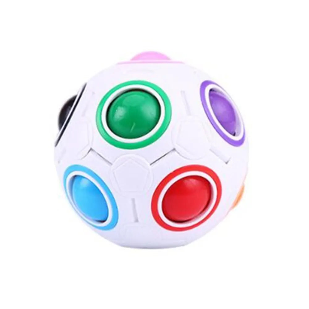 Rainbow Luminous Rainbow Ball Puzzle – 3D Fidget Football