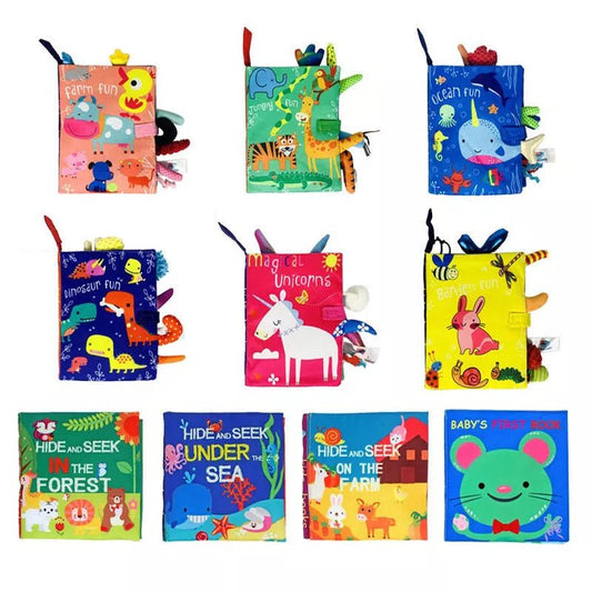 Interactive Baby Cloth Book: Early Learning Sound Puzzle Toy
