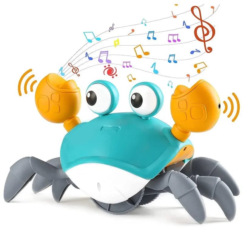 Rechargeable Crawling Crab Toy for Babies - Tummy Time Fun