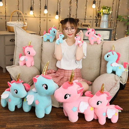 Soft Cute Unicorn Plush Stuffed Cute Key Bag