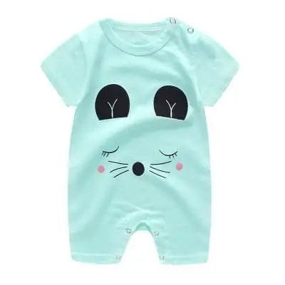 0-24M Summer Romper: Short Sleeve for Baby Boys & Girls