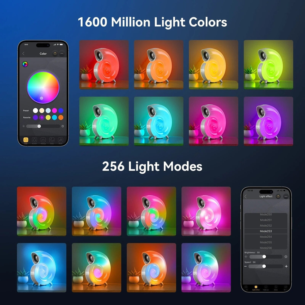 Conch Music Light - Bluetooth Speaker with Smart APP Control