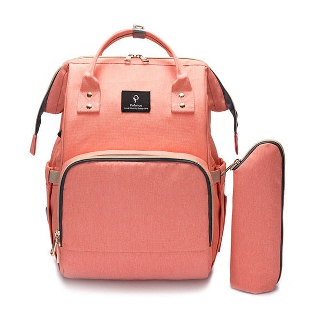 Baby Diaper Bag With USB Interface Large Capacity Waterproof Nappy Bag