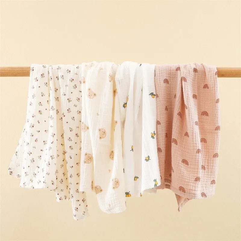 Super Soft Cotton Gauze Muslin Swaddle & Bath Towel