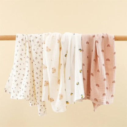 Super Soft Cotton Gauze Muslin Swaddle & Bath Towel