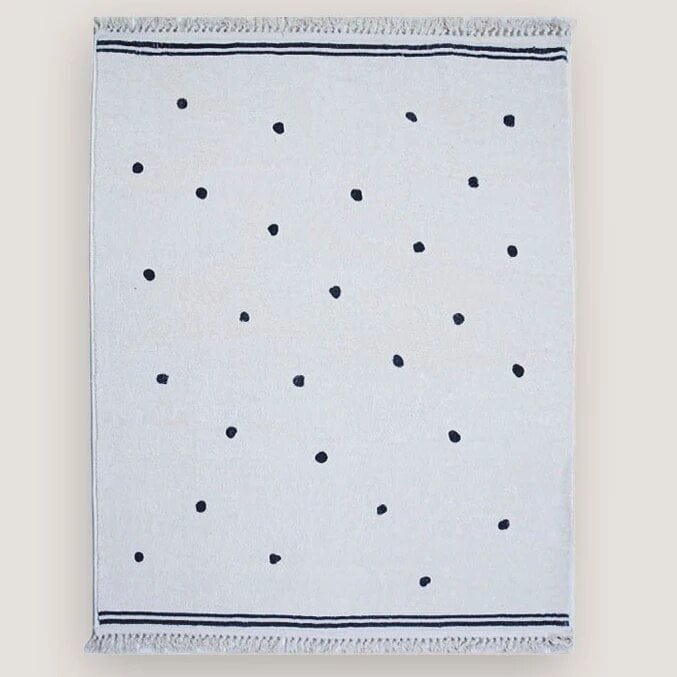 Soft Tassel Children's Carpet - Large Polka Dots Area Rug