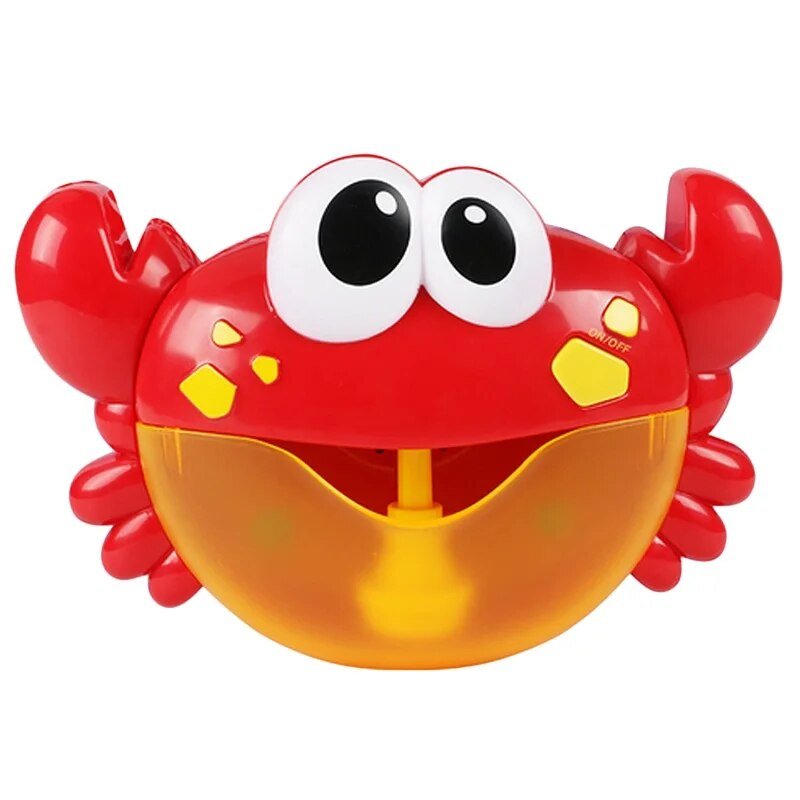 Cute Crab Automatic Bubble Machine with Music for Bath Time