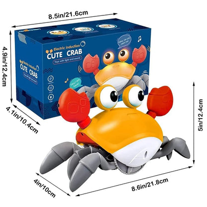 Rechargeable Crawling Crab Toy for Babies - Tummy Time Fun