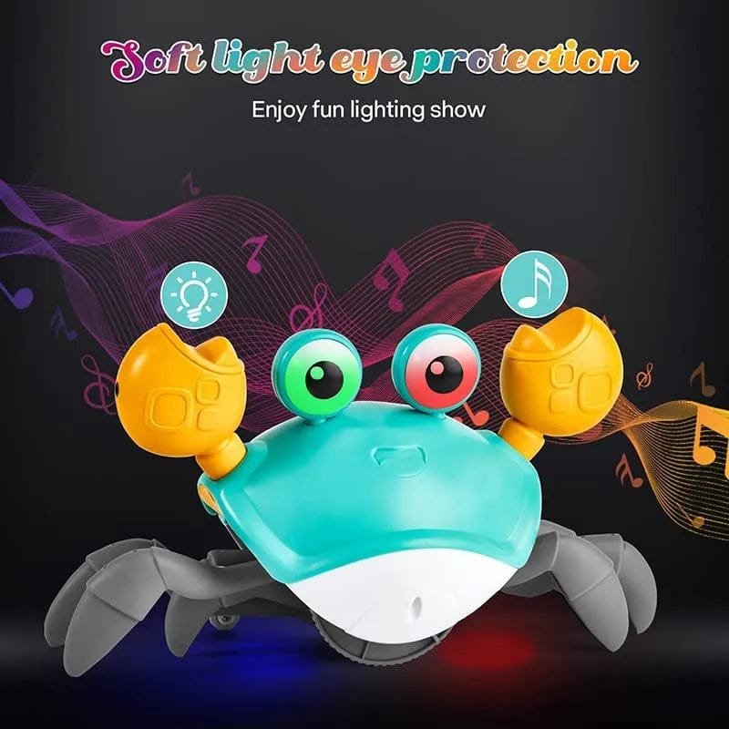 Rechargeable Crawling Crab Toy for Babies - Tummy Time Fun