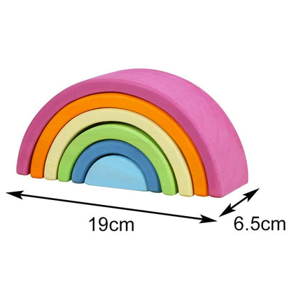 Kids Creative Rainbow Building Blocks Montessori Learning Toy