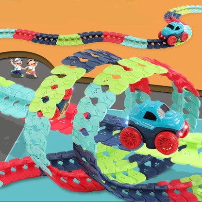 Changeable LED Race Track Set – DIY Railway Kit