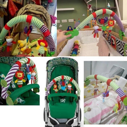 Baby Crib & Stroller Play Arch with Hanging Bell - Newborn to 3 Years