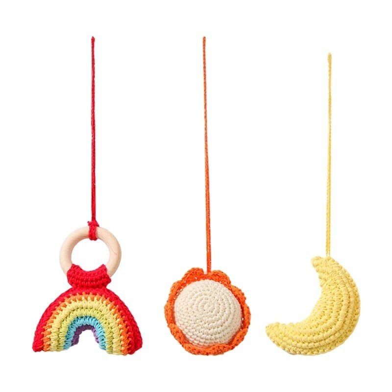 1 Set Wooden Baby Gym & Activity Fitness Stand with Rattle