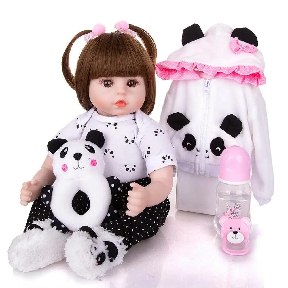 18" Lovely Reborn Baby Doll - 48cm, Cloth Body, Realistic